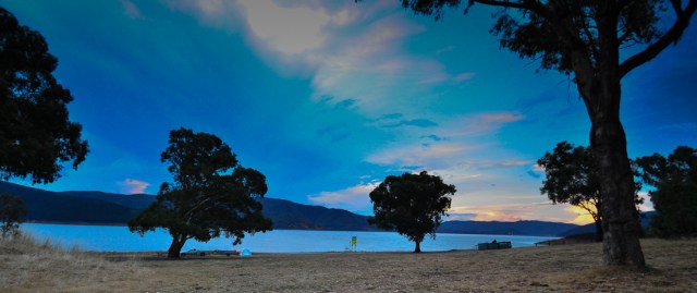Storm clouds over Blowering dam