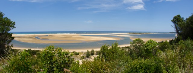 Journey's end, the river mouth at Marlo