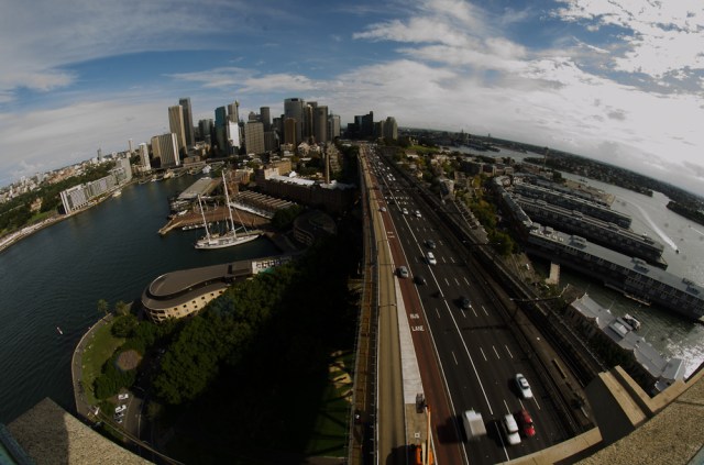 Sydney from the Harbour Bridge pylon lookout
