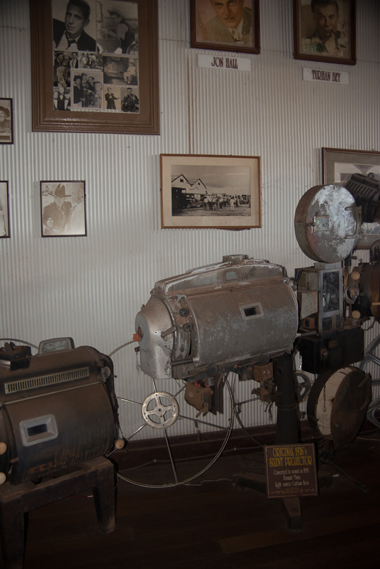 Old movie equipment from the silent era