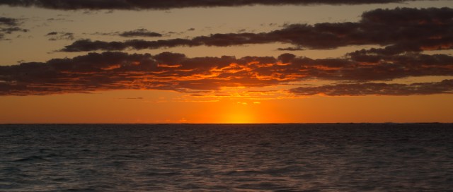 There is nothing like a sunset over the ocean, is there ?