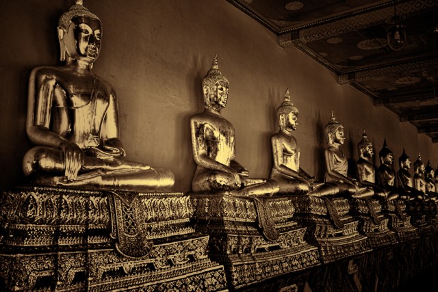 Buddhas, Wat Pho, Bangkok