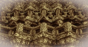 Part of the main "phrang" of Wat Arun