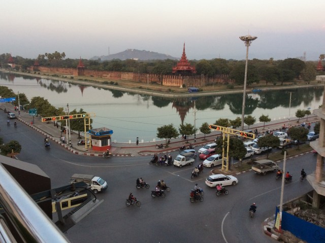 View from my hotel window....walls of hitherto old Royal Palace