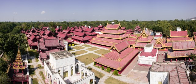 Panorama of the Royal Palace. It's actually a reconstruction, only about 20 years old, as the original was destroyed during WW2