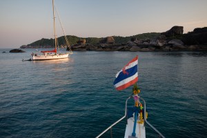 Anchored in Donald Duck Bay