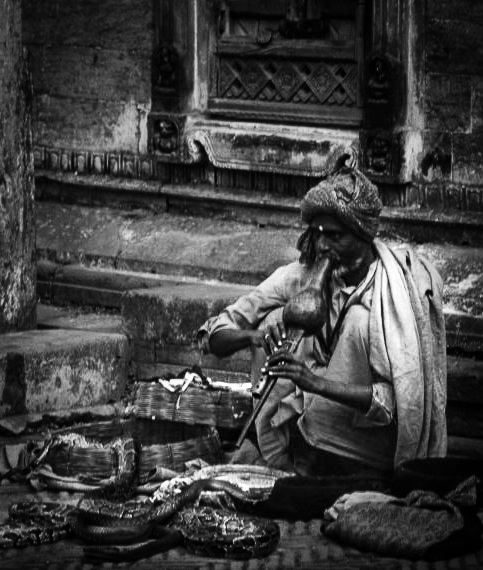 Snake charmer, Katmandhu, Nepal