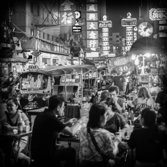 After dark in Chinatown ..the only time to venture out !